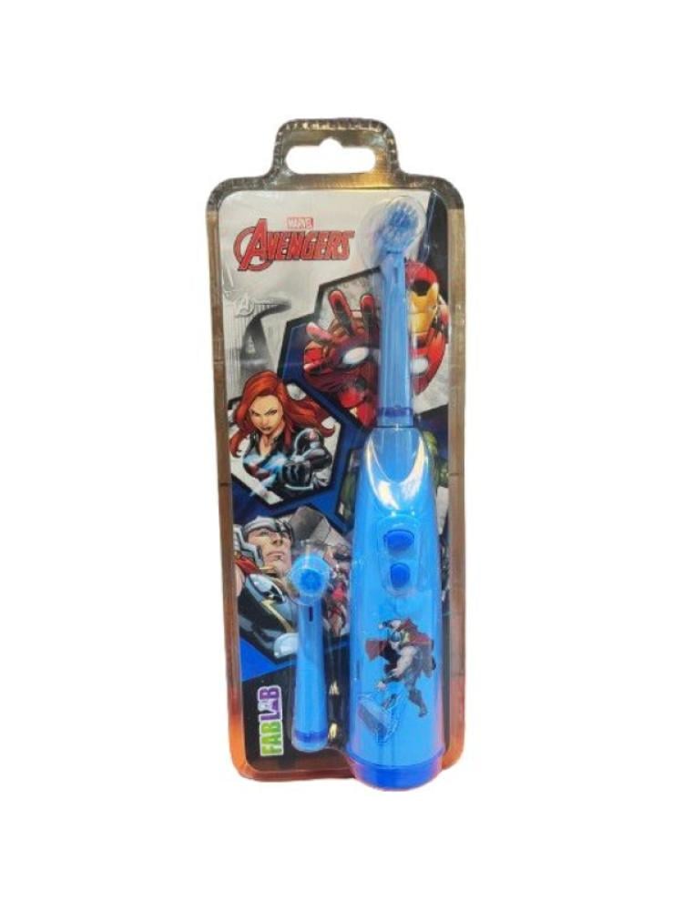 Fablab Battery Operated Kids Toothbrush - Avengers Design, Soft Bristles
