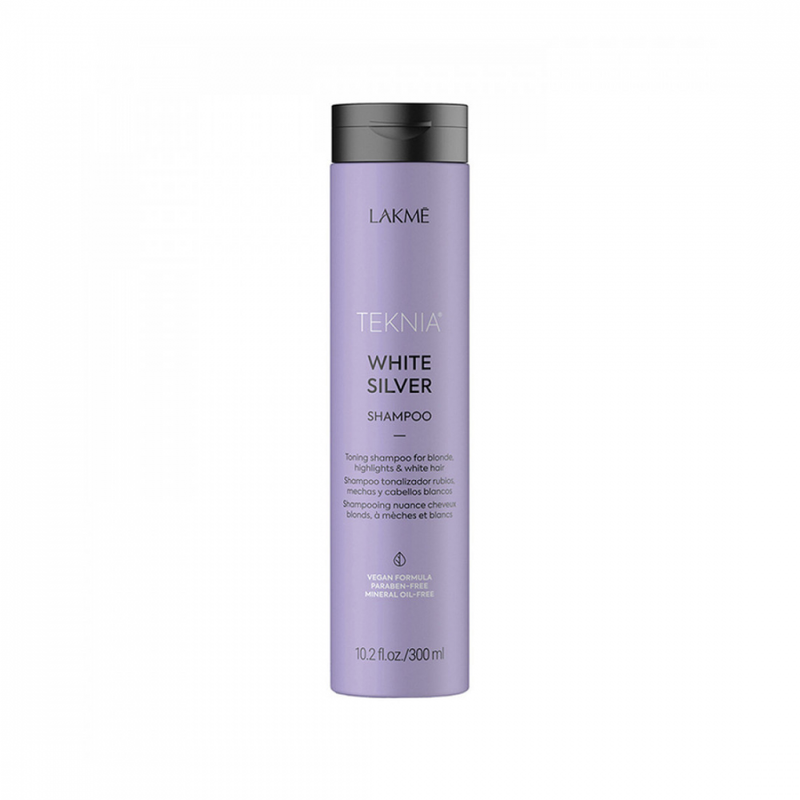 Lakme Teknia White Silver Shampoo, Anti-Yellowing, 300ml