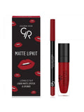Golden Rose Lipstick + Lip Liner Set - Long-Lasting - 5.5 ml
