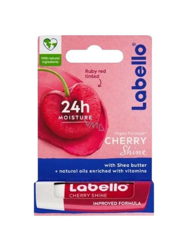 Best Tinted Lip Balm Cherry Shine Moisturizing Labello 4.8g