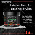 Gummy Professional Braid Control Gel - Strong Hold for Sleek Styles, No Flakes, 500ml