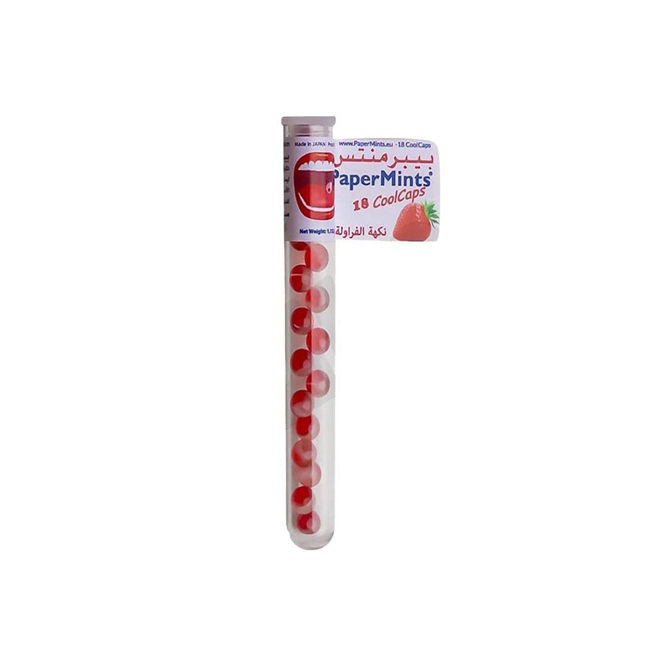 PaperMints Strawberry Mouth Freshener Tablets for Fresh Breath 18 tablets