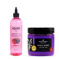 Jardin d'Ilene Scalp Scrub & Hair Tonic Set - Raspberry Vinegar, Lavender, Argan Oil