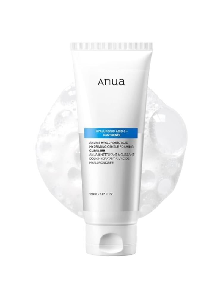 Anua Gentle Hydrating Foaming Cleanser - Hyaluronic Acid, Panthenol, Zinc - 150ml
