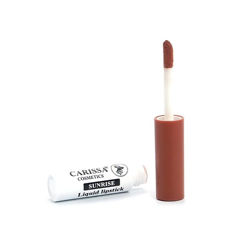 Carissa Cosmetics Sunrise Liquid Lipstick, Smudge-Proof, 3.1 ml