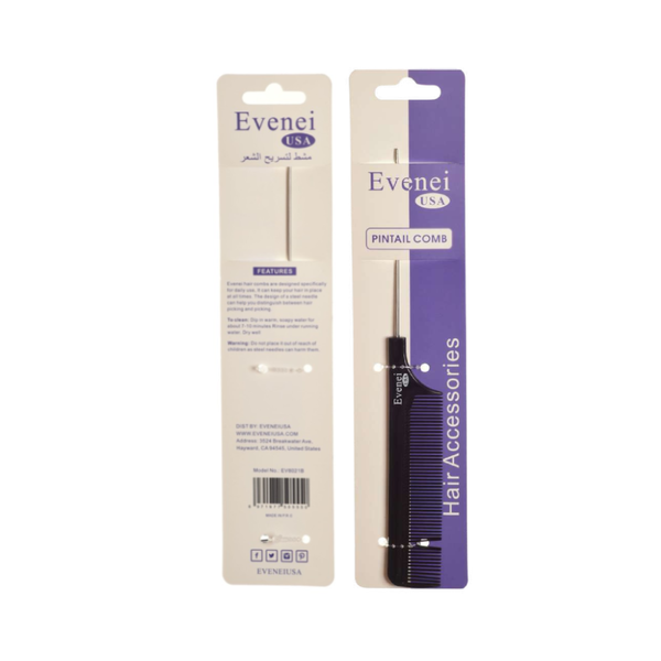Evenei Hair Styling Comb EV8021B with Flexible Scalp Massage