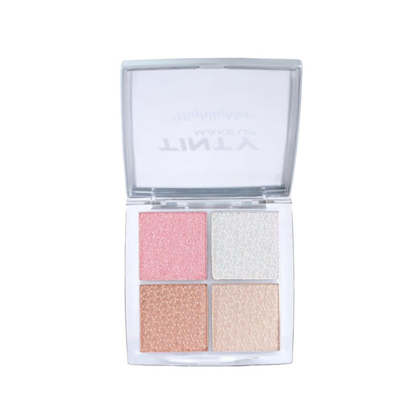 Tinty Highlighter Palette L01 4-Shade Powder Kit Shimmer Finish