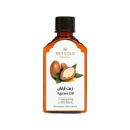 Net Gold Argan Oil 100% Pure Moroccan Moisturizing Face and Body Oil 120ml