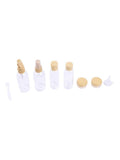Empty Travel Containers Set 6 Pieces Leakproof Travel Size Bottles Loveme Beauty Beige