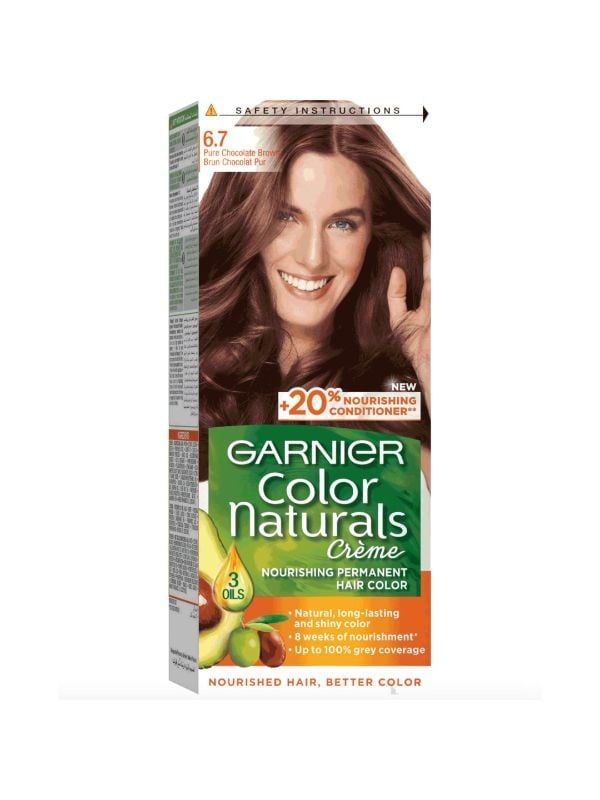 Best Permanent Bright Color Hair Dye Pure Chocolate Brown 6.7 Garnier