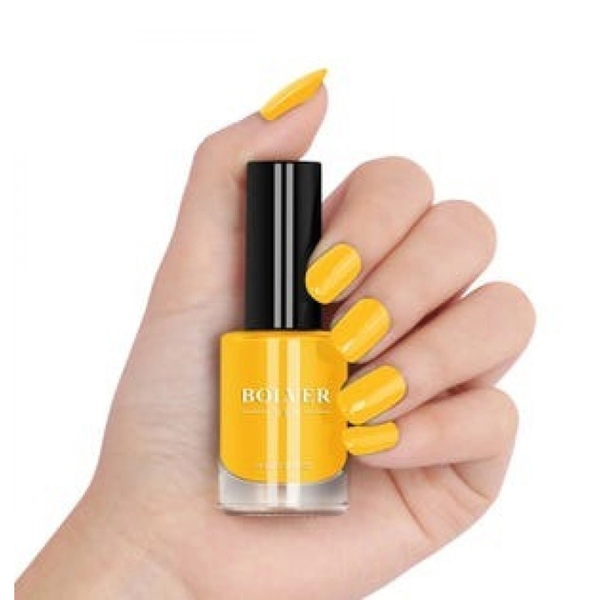 Bolver Nail Polish 673 Yellow Quick-Dry High-Gloss 11ml