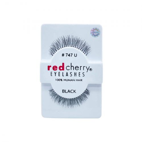 Red Cherry 747U False Eyelashes, 100% Natural Human Hair, Lightweight