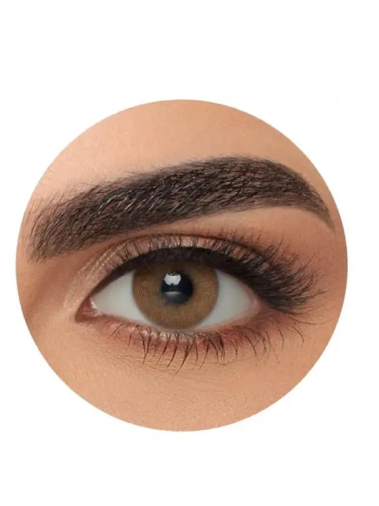 Cosmetic Eye Contact Lenses 3D Hazel Monthly Natural Glow 1 Pair