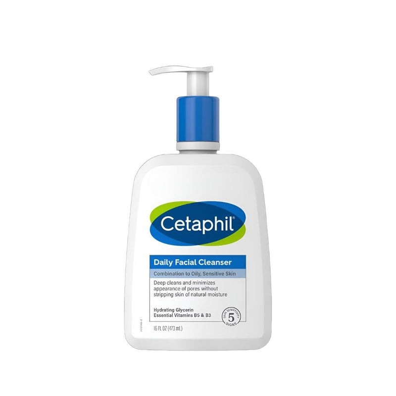 Cetaphil Daily Facial Wash, Fragrance-Free, Non-Comedogenic, 473ml