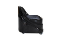 Salon System Black Salon Work Chair with Padded Seat
