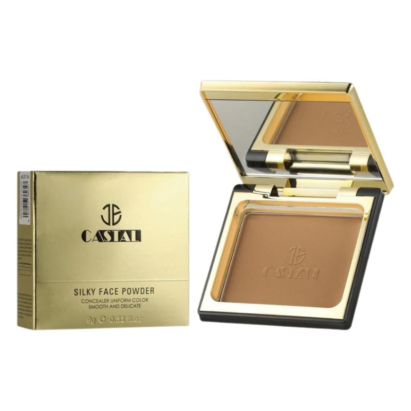Castal Pressed Face Powder P04 - Velvety Finish Lightweight