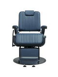 Salon System Men's Barber Chair - Dark Blue & Black Iron