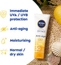 Nivea Sun Anti-Aging Face Cream SPF 50 - 50ml