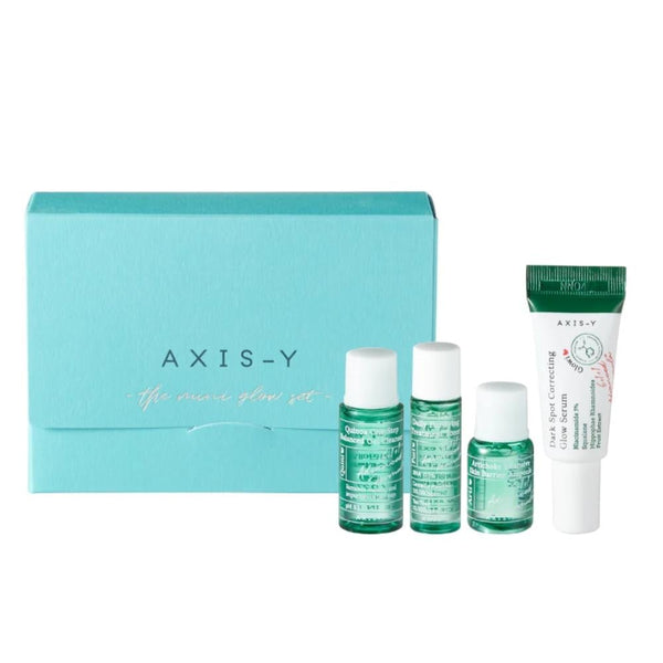 Axis-y The Mini Glow Collection Skincare Set 4-Piece Travel Size