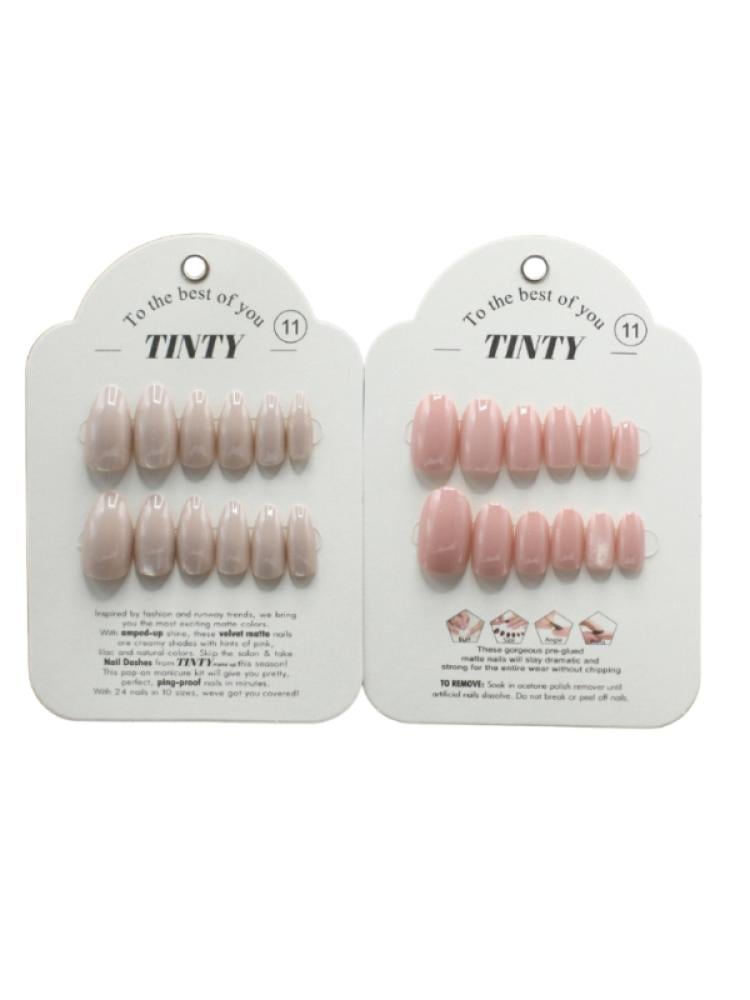 Tinty Press-On Artificial Nails No.11 - 24 Pieces