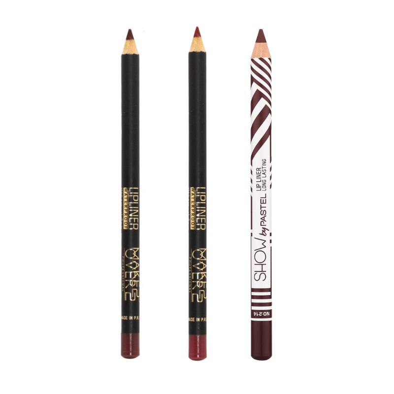 Best Lip Liner Pencil Set Waterproof Long-Lasting 3 Pieces
