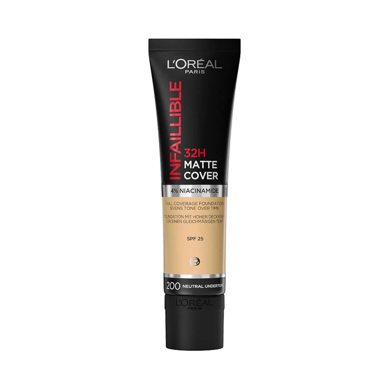 Matte Foundation Full Coverage Long-Wear Infallible L'Oreal Paris 30ml