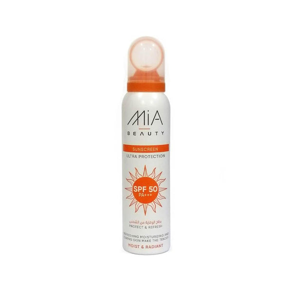 Spray Sunscreen for Face SPF 50 Lightweight Fast-Absorbing Mia Beauty 150ml