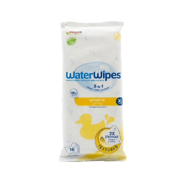 Baby Bath Wipes Large XL WaterWipes 16 Wipes