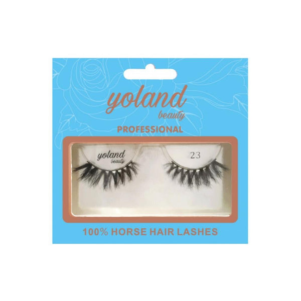 Yolande Beauty Natural Hair Eyelashes No. 23 Reusable