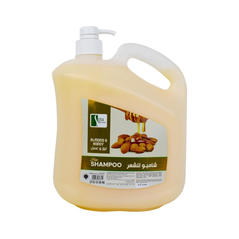 Spa System Almond and Honey Shampoo, 4.2L