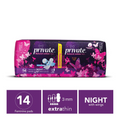 Best Night Sanitary Pads Extra Thin With Wings Private 14 Pcs