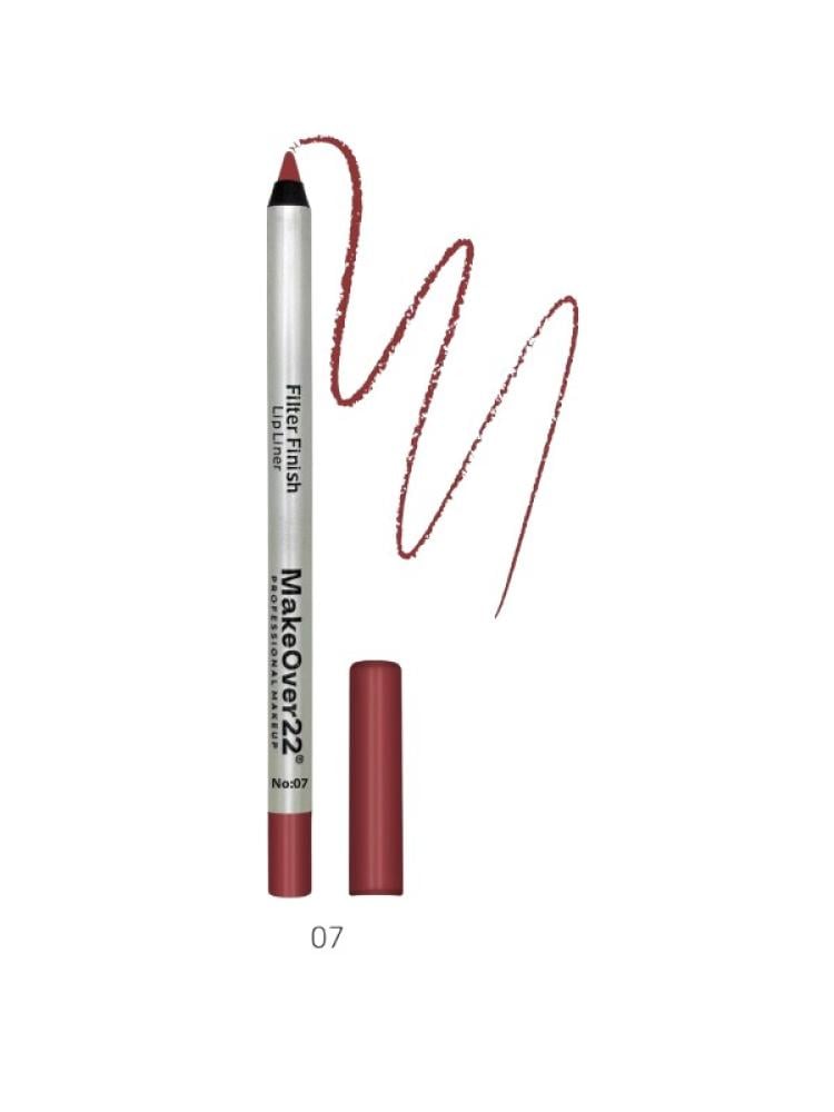 Lip Liner Pencil Filter Effect Matte Long Lasting Make Over 22 Shade 07 1.8g