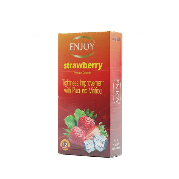 Best Flavored Condoms Strawberry Enjoy 12 Pieces