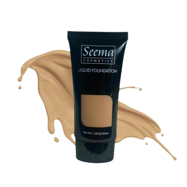 Seema Cosmetics Matte Liquid Foundation, Full Coverage, Oil-Resistant, 11