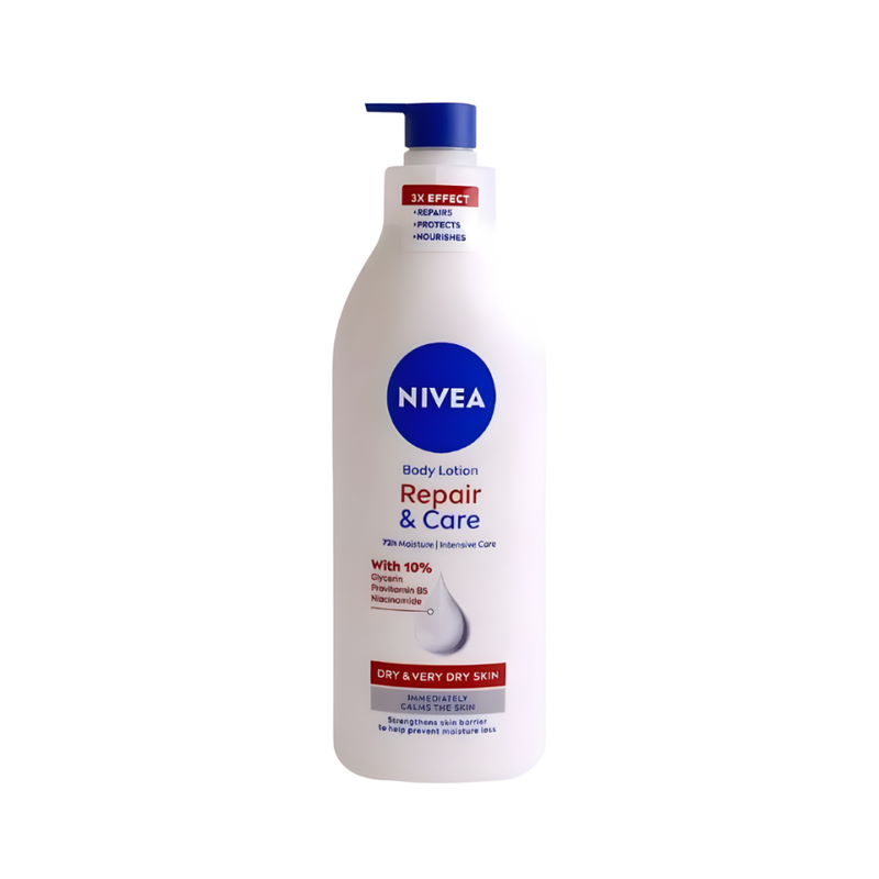 Nivea Body Care and Repair Cream for Very Dry Skin, 48-Hour Hydration, 400ml