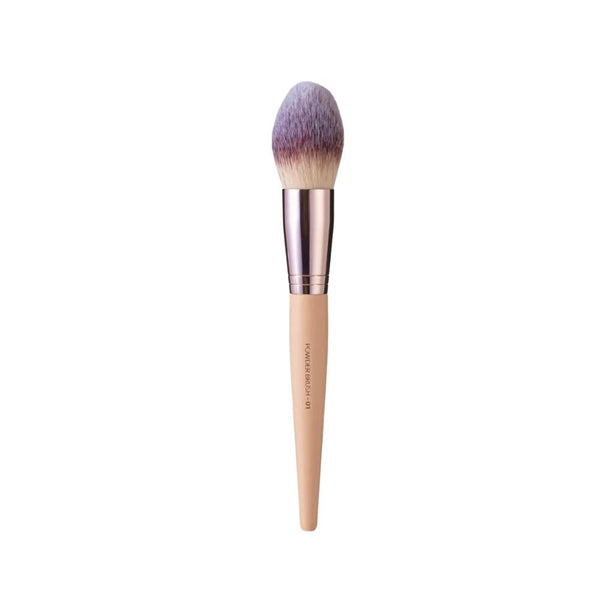 Neverti Professional Powder Brush F01, Dense Bristles, Face Makeup Tool