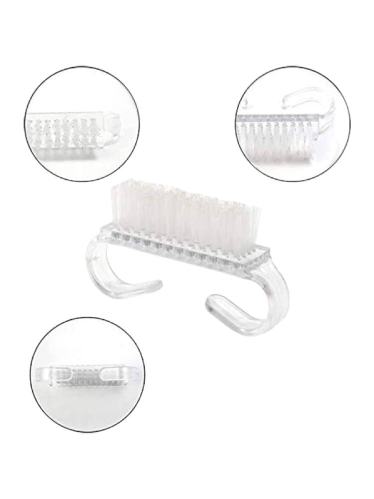 Salon System Manicure and Pedicure Cleaning Brushes - 50 Pieces | Clear