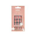 Katia Self-Adhesive Artificial Nails, Oval Shape, Glossy Nude, CK25