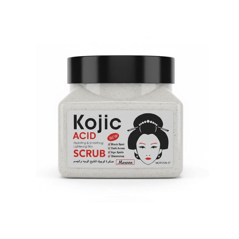 Whitening Scrub for Face and Body Kojic Acid Brightening Morvone 500ml