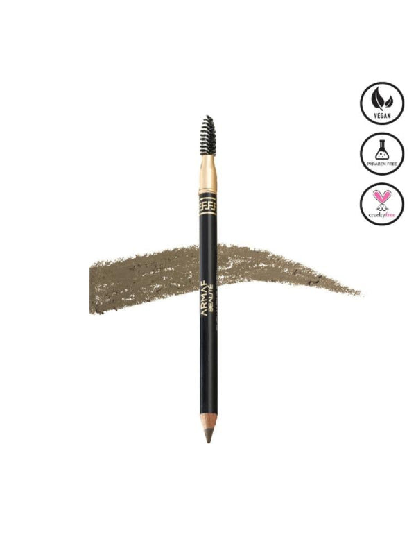Eyebrow Pencil with Brush Precision Tip Ebony Armaf Beauty 1.2g