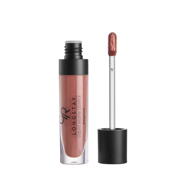 Golden Rose Matte Liquid Lipstick with Vitamin E & Avocado Oil, Shade 22