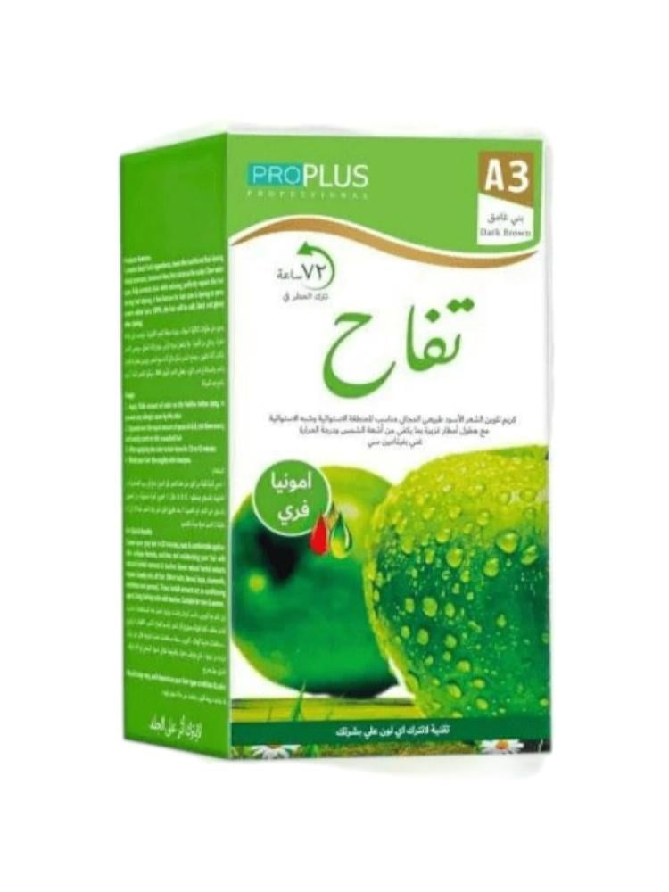 Pro Plus Apple A3 Dark Brown Ammonia-Free Hair Dye 500ml