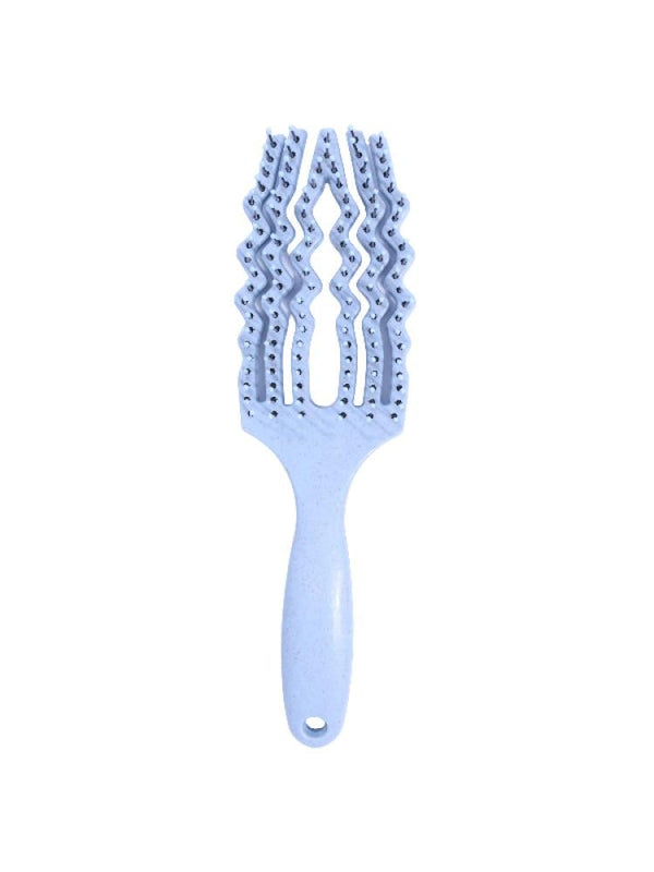 Hair System BK25-109 Hairbrush Detangling Brush with Ball-Tipped Bristles Green