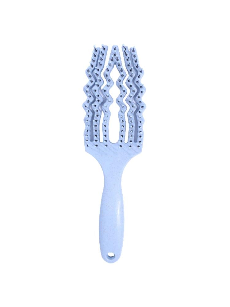 Hair System Detangling Hairbrush with Scalp Stimulation and Ergonomic Handle