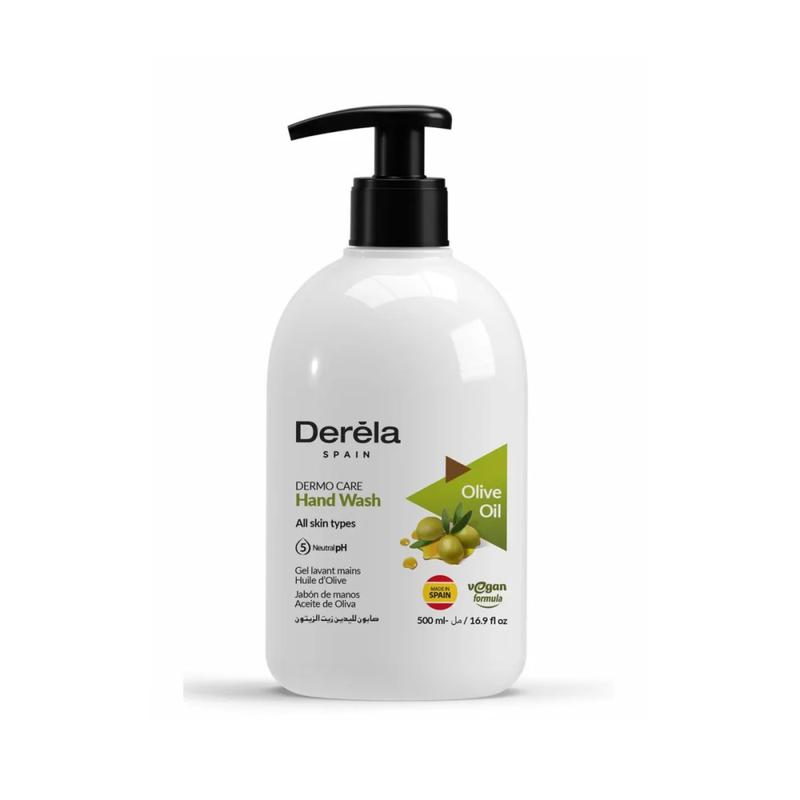 Derela Olive Oil Liquid Hand Soap, Moisturizing, 500ml
