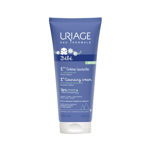 Uriage First Care Baby Cleansing Cream Organic Edelweiss 200ml