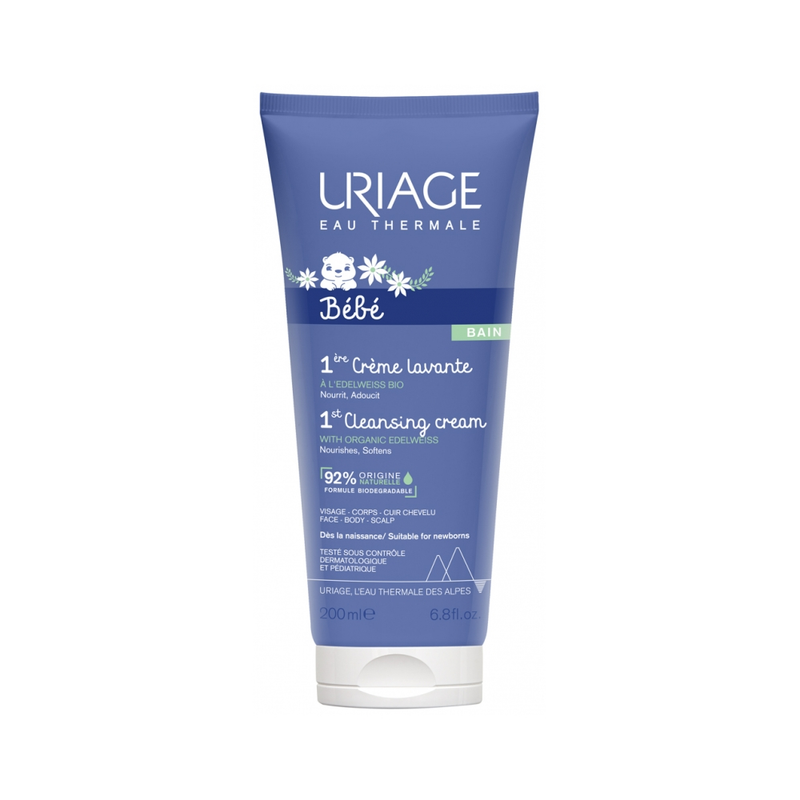 Uriage First Care Baby Cleansing Cream Organic Edelweiss 200ml
