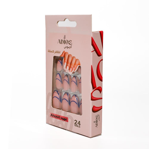 Adios Adhesive Nails, Reusable, 24 Pieces