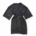 Salon System Disposable Robe - Comfortable, Hygienic - Black (10 Pieces)