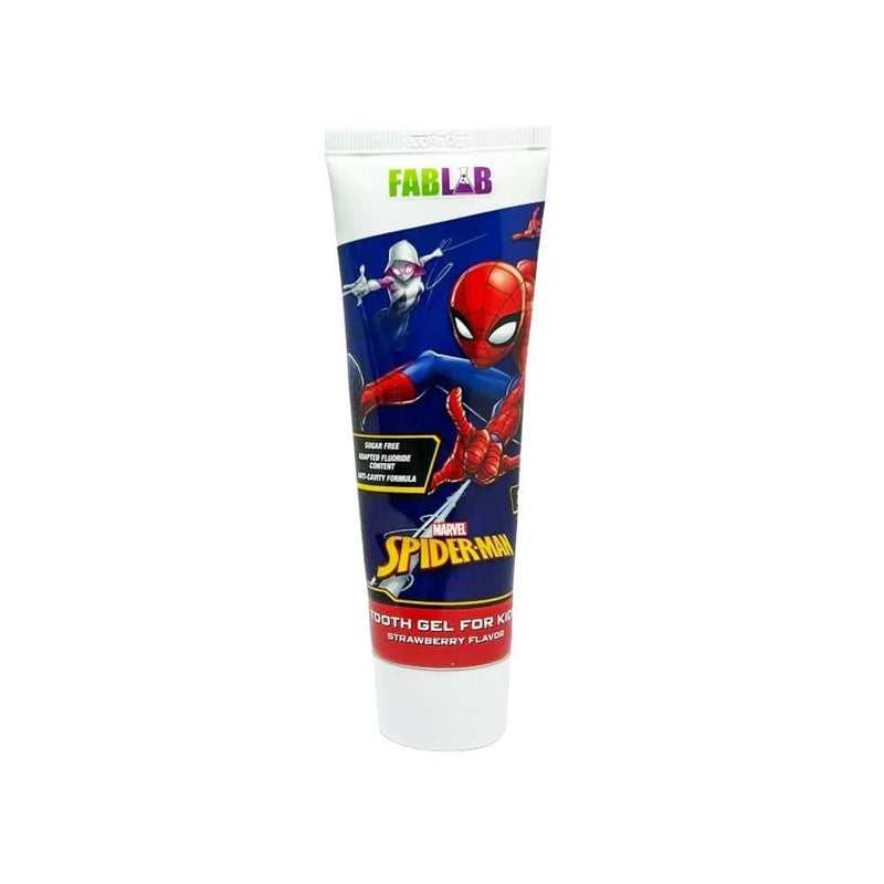 Kids Toothpaste Strawberry Spiderman Tooth Gel Gentle Fablab 75ml